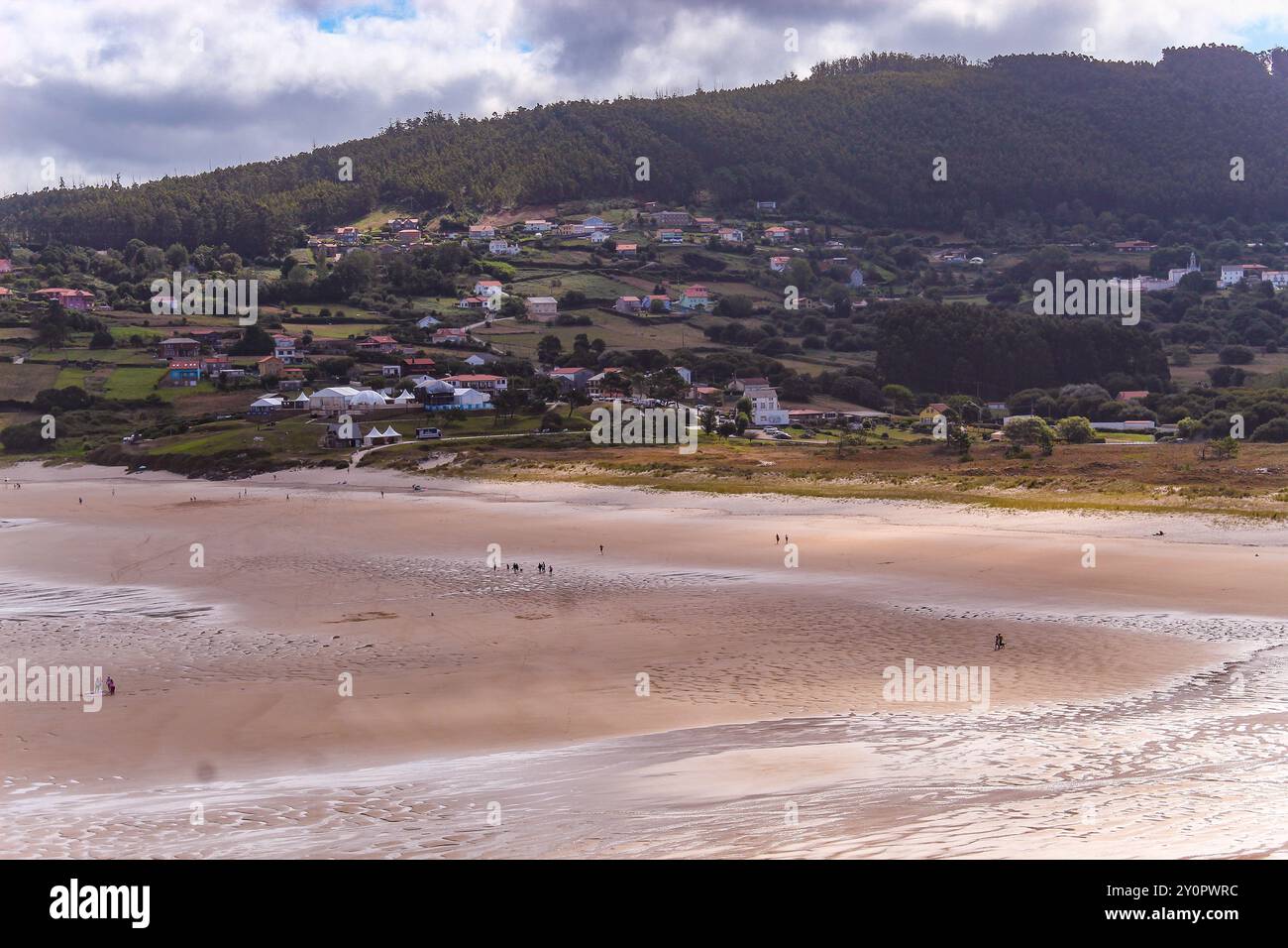 Coppa del mondo di surf, spiaggia di Pantin, una delle migliori spiagge per il surf del mondo, Valdoviño Foto Stock