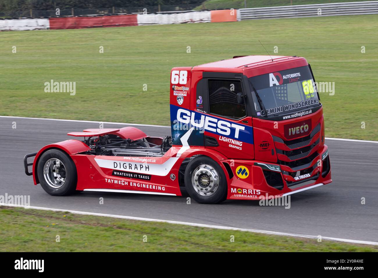 Craig Reid nel "Reid Trucksport" IVECO Stralis al Snetterton British Truck Racing Championship 2023, Norfolk, Regno Unito. Foto Stock