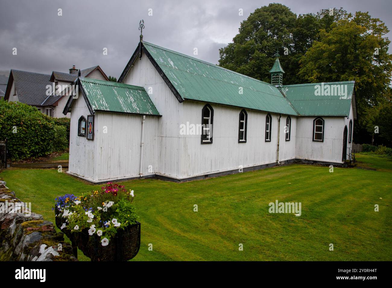 St. Fillan Kirk, Killin, Perthshire, una chiesa in latta Foto Stock