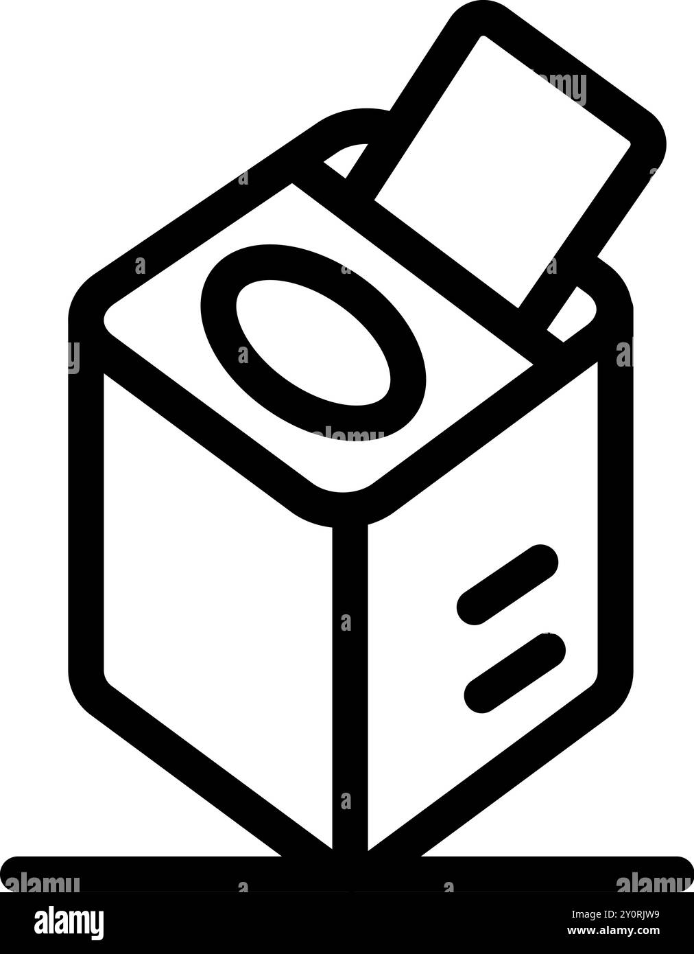 Urne elettorali che gettano voto elezioni politica democrazia processo politico Illustrazione Vettoriale