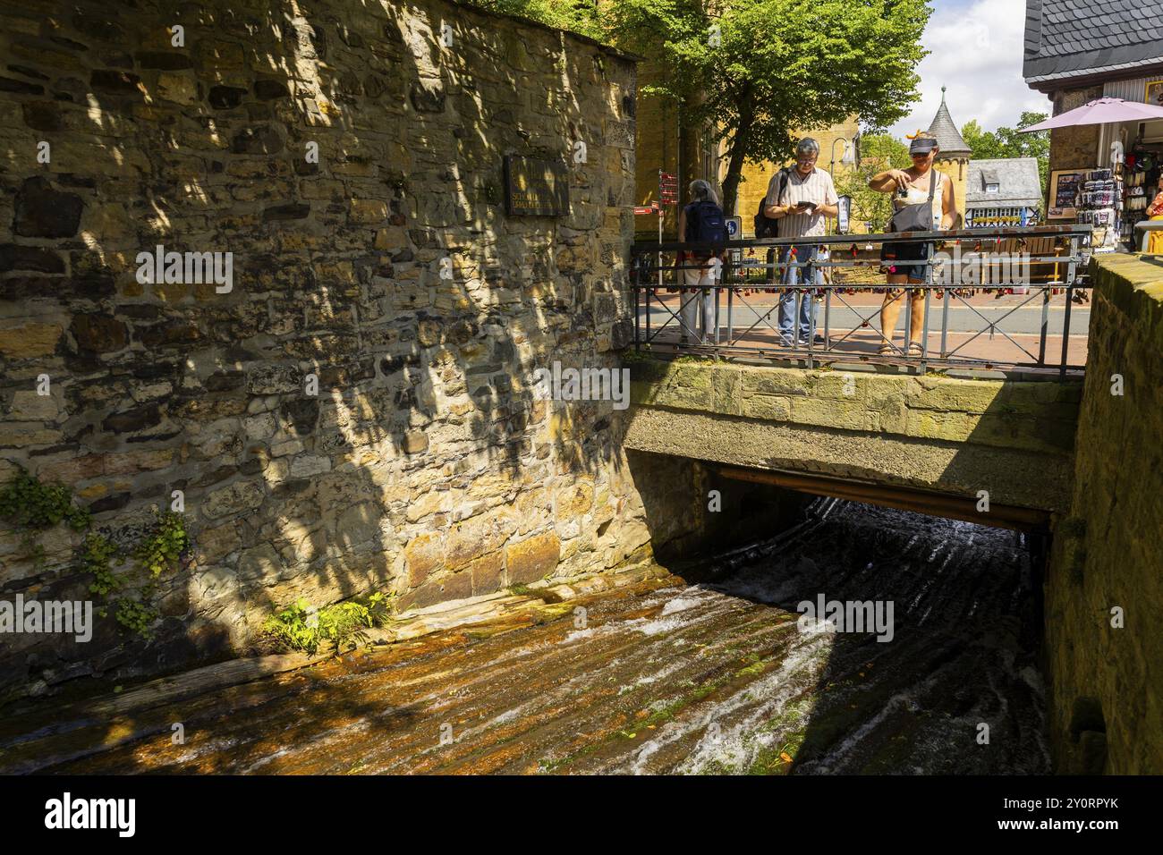 Ponte del re dal 1100 circa, Altsatdt, Goslar, bassa Sassonia, Germania, Europa Foto Stock