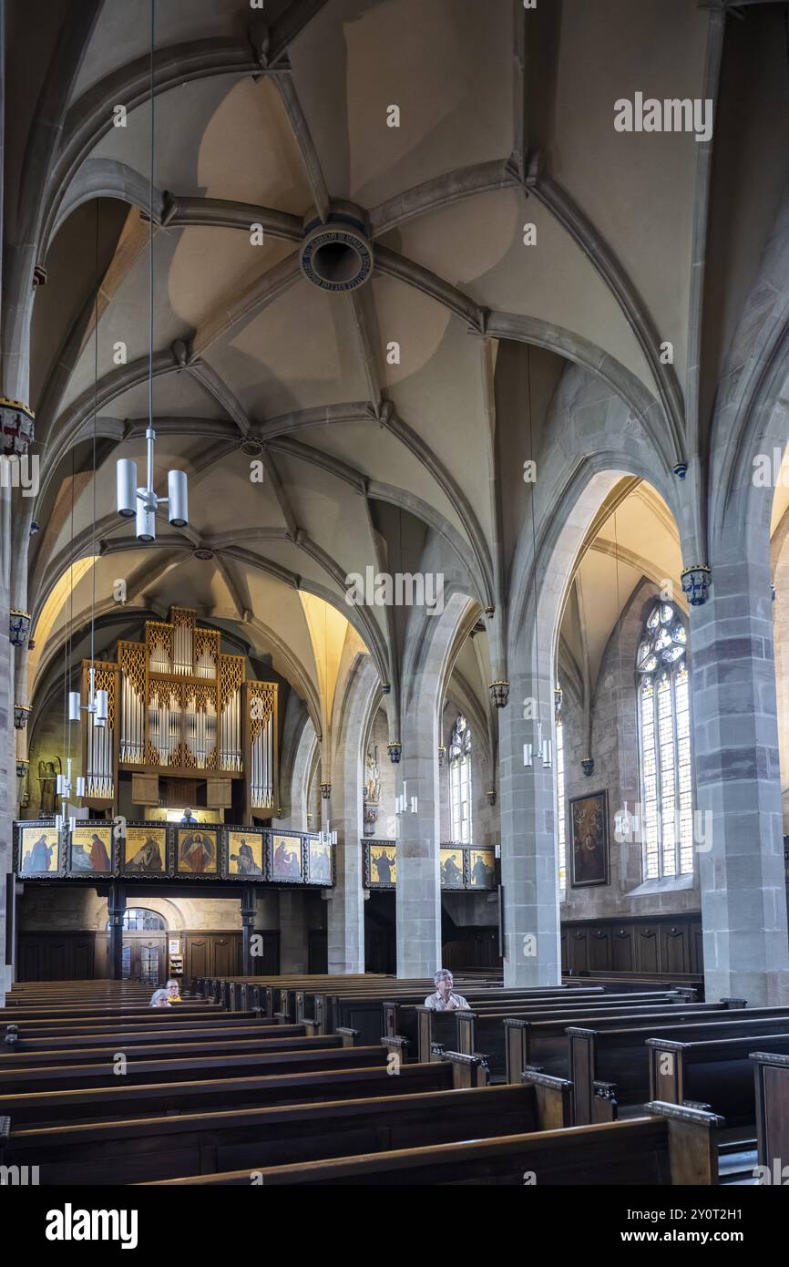 La chiesa protestante-luterana di San Servazio è una delle principali chiese di Duderstadt e Untereichsfeld nel distretto di Goettingen in basso Foto Stock