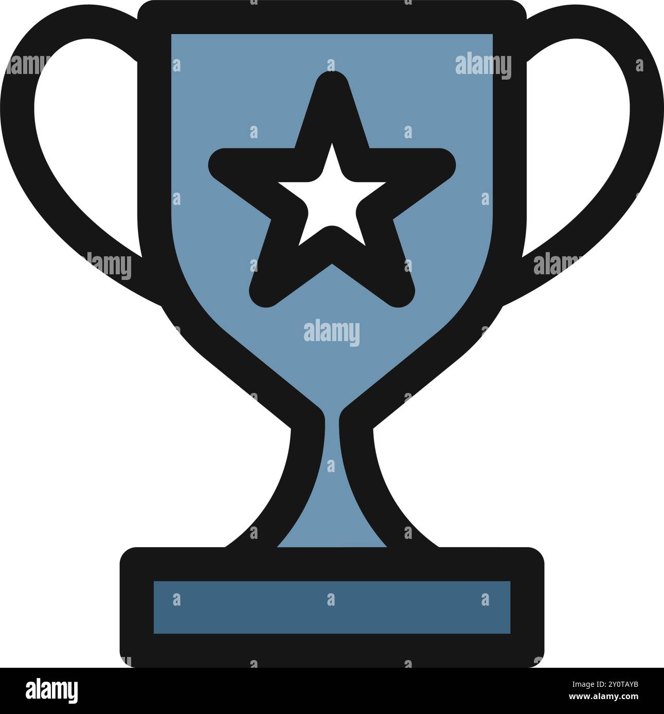 Trofeo Icon Winner e design Star Symbol Illustrazione Vettoriale