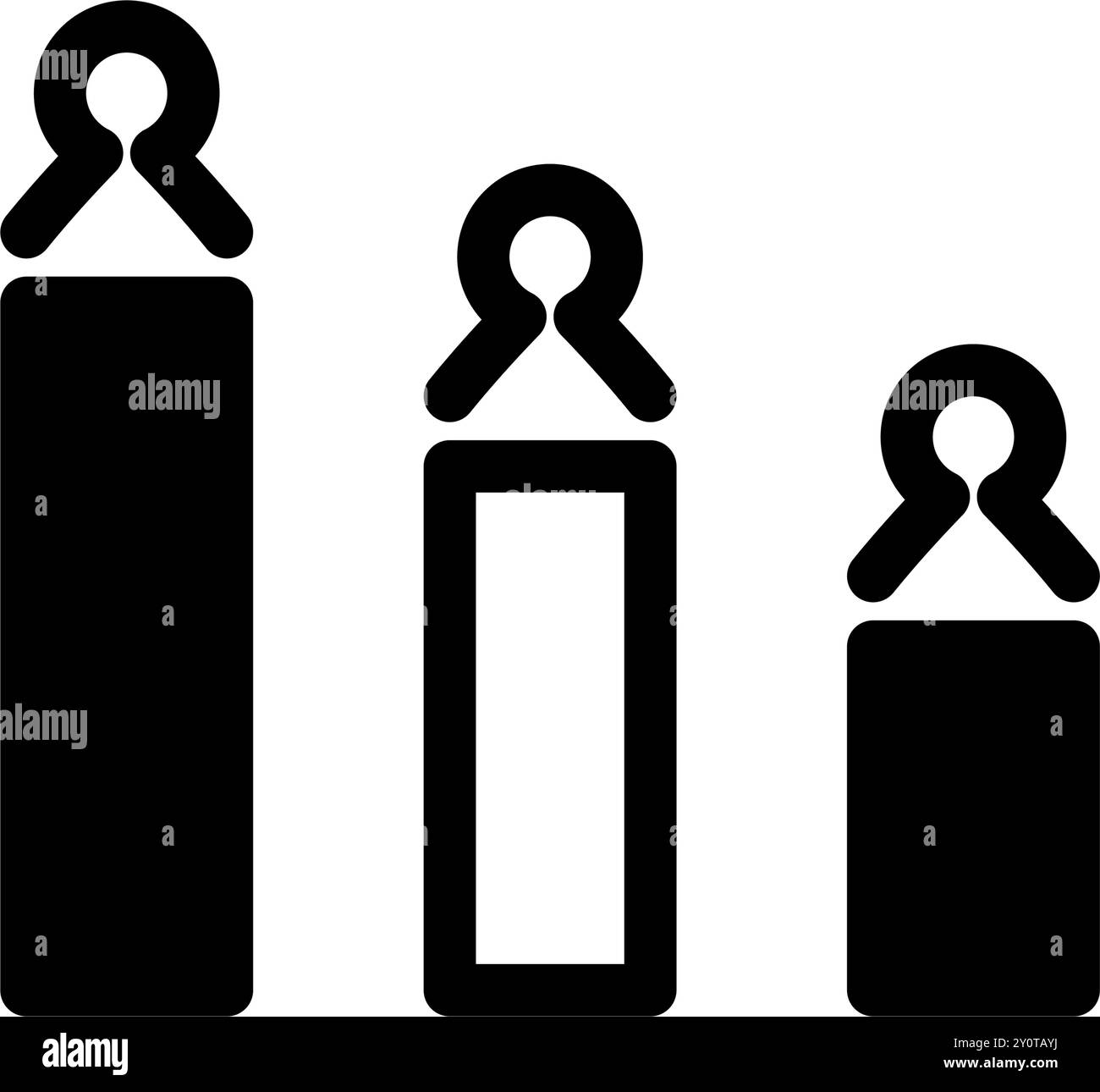 Grafico a icone del design del simbolo vincitore Illustrazione Vettoriale