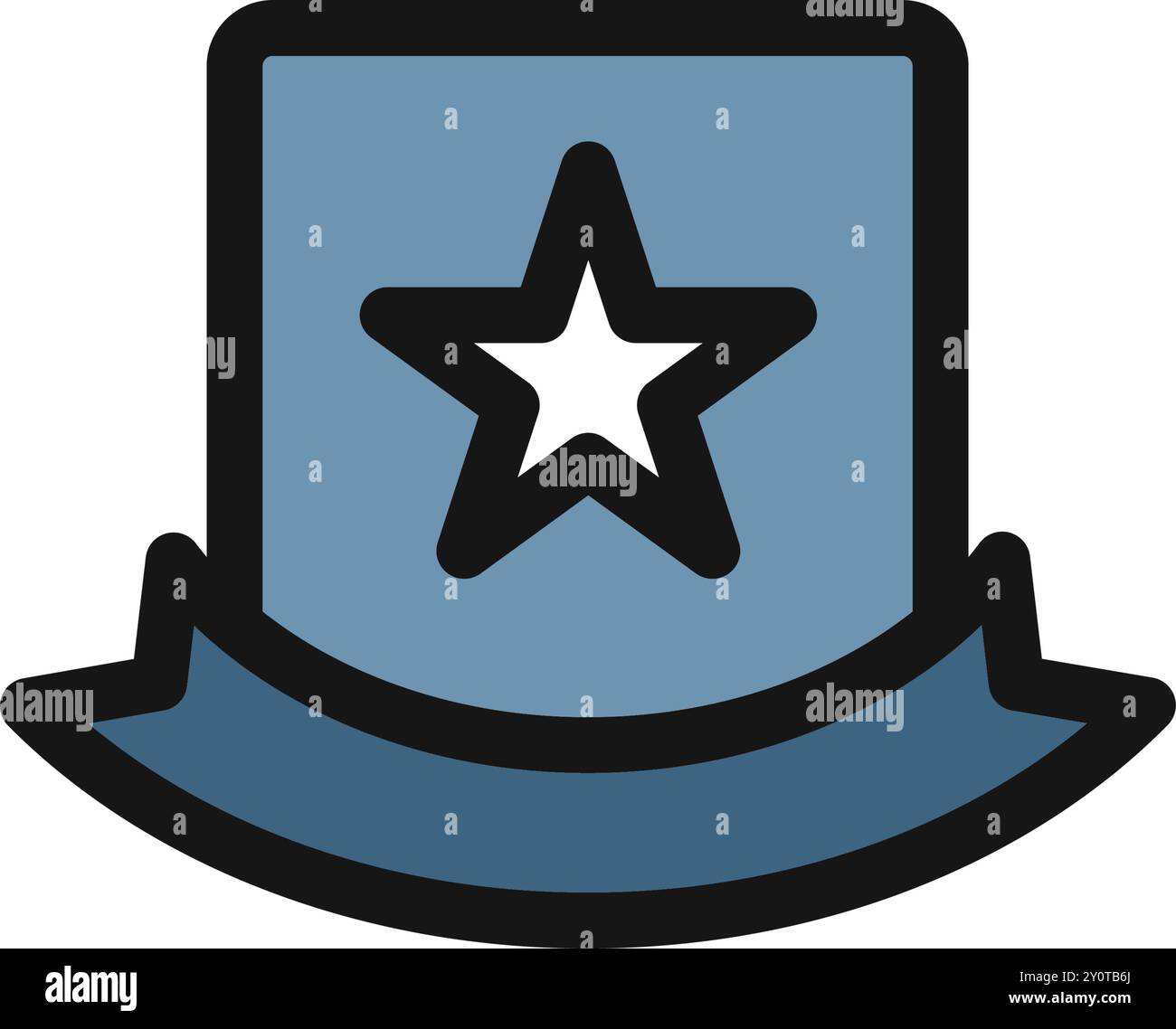 Logo del vincitore e design con simbolo a stella Illustrazione Vettoriale