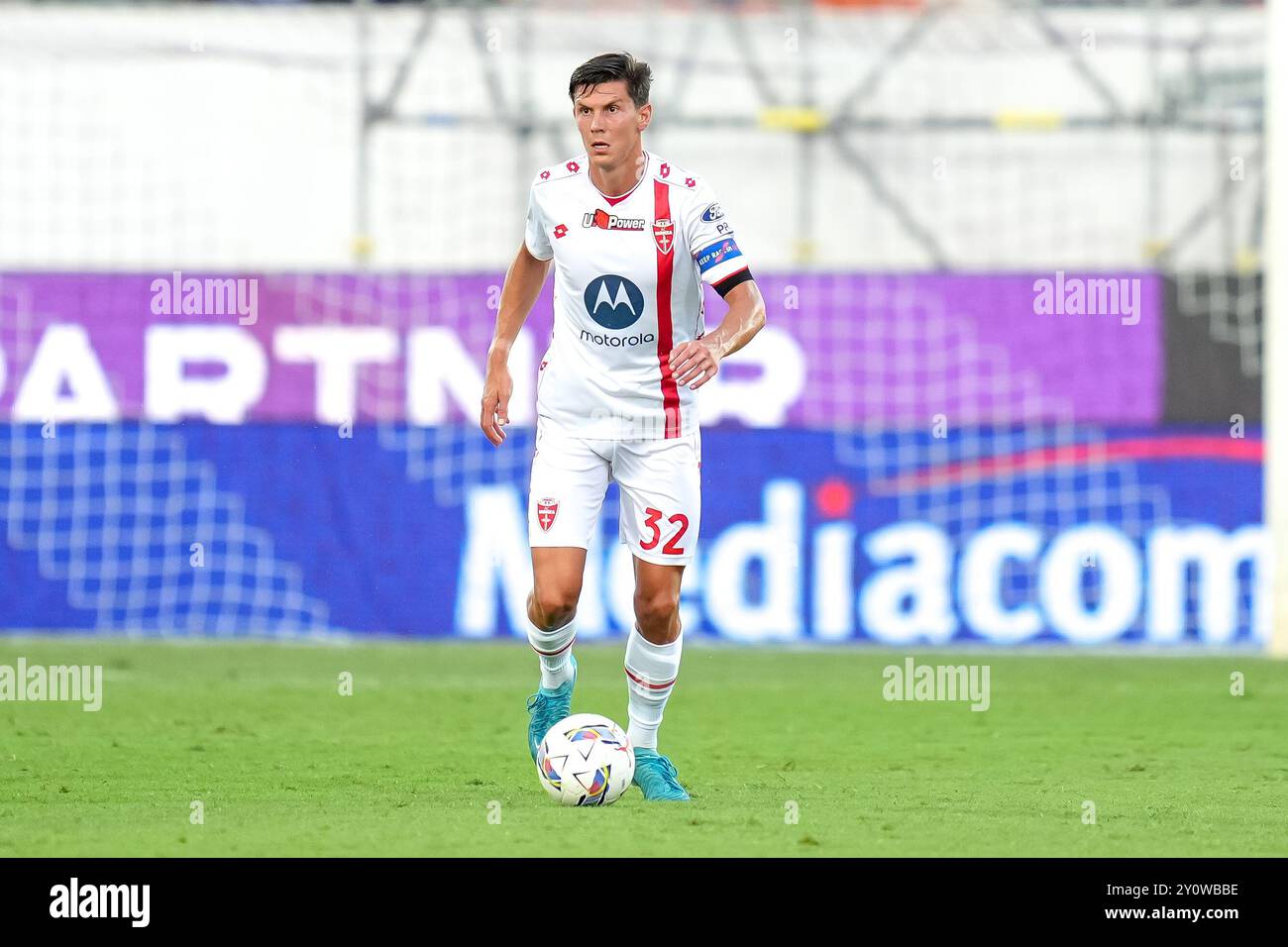 Firenze, Italia. 1 settembre 2024. Matteo Pessina dell'AC Monza durante la partita di serie A Enilive tra ACF Fiorentina e AC Monza allo Stadio Artemio Franchi il 1 settembre 2024 a Firenze. Crediti: Giuseppe Maffia/Alamy Live News Foto Stock