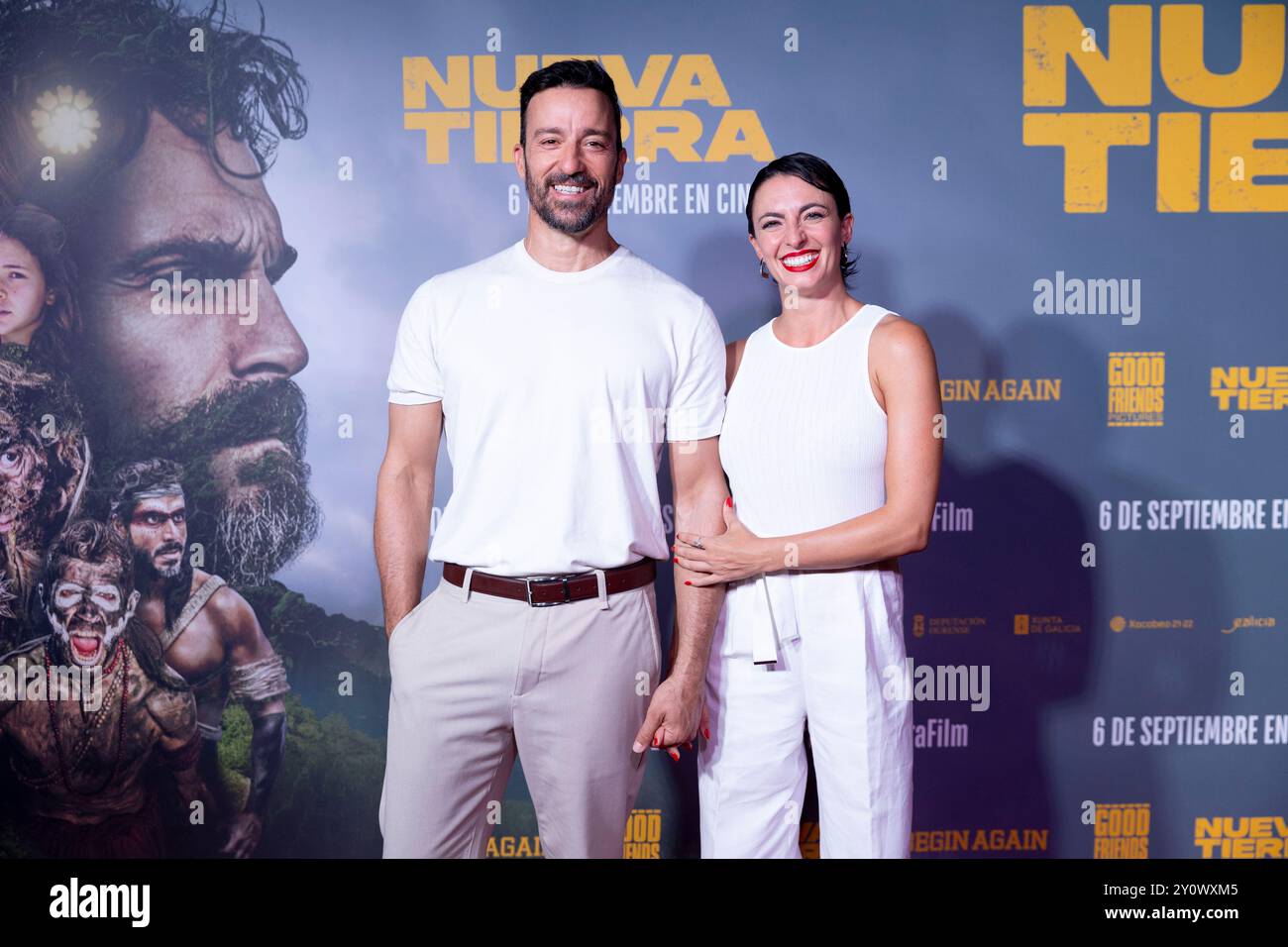 Madrid, Spagna. 3 settembre 2024. Pablo Puyol e Beatriz Mur partecipano alla chiamata fotografica "Nueva Tierra" al Cine Palacio de la Prensa di Madrid. (Foto di Nacho Lopez/SOPA Images/Sipa USA) credito: SIPA USA/Alamy Live News Foto Stock