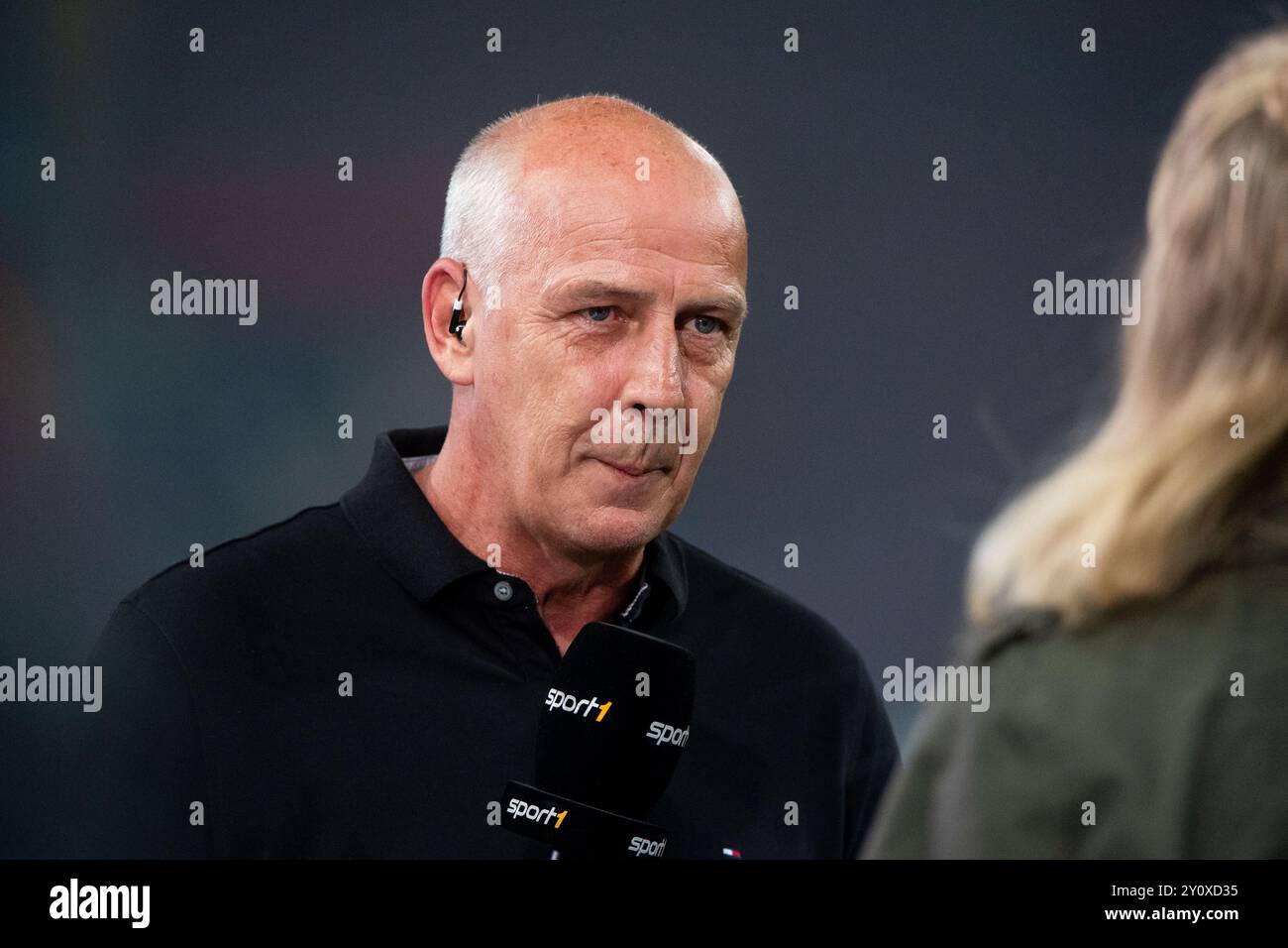 Mario Basler (Sport1 TV Experte), GER, FC Kaiserslautern (FCK) vs Hertha BSC Berlin (BSC), Fussball 2. Bundesliga, 4. Spieltag, Saison 2024/2025, 31.08.2024 normative DFB/DFL vietano qualsiasi uso di fotografie come sequenze di immagini e/o quasi-video foto: Eibner-Pressefoto/Michael Memmler Foto Stock