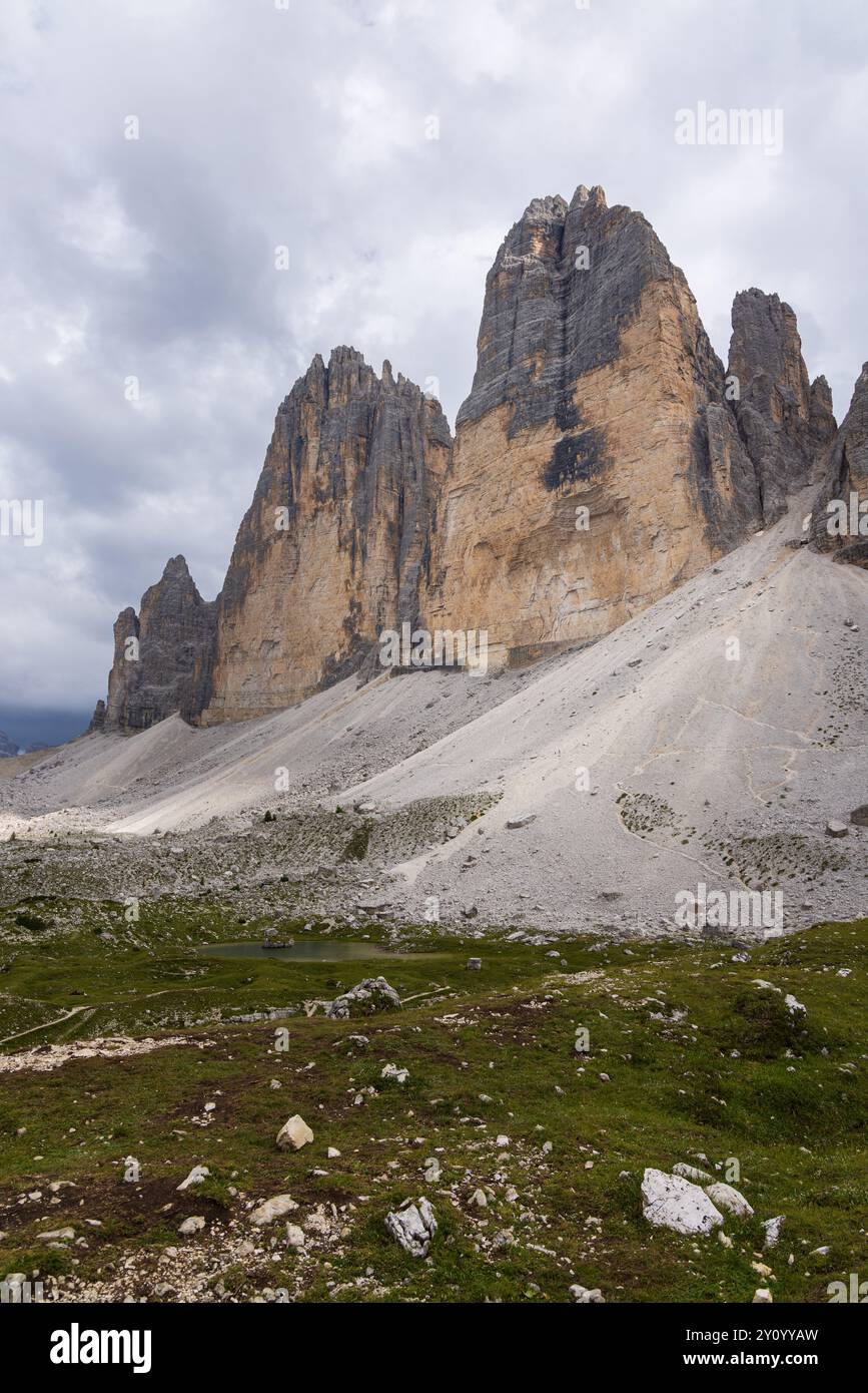 Tre Cime di Lavaredo - Italia Foto Stock