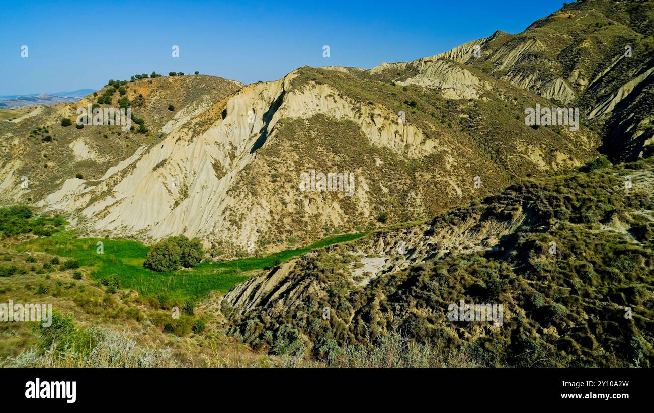 Il Parco dei Calanchi Lucani, Provincia di Matera, Basilicata, Italia Foto Stock