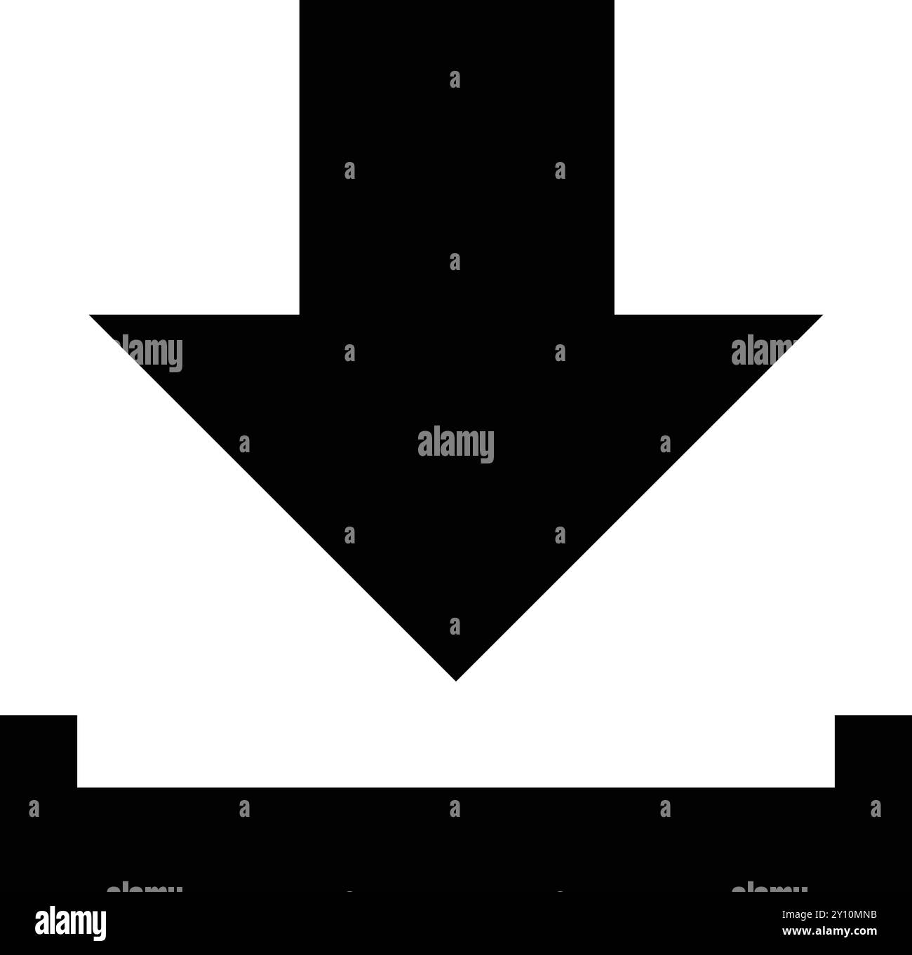 Icona di download, segno di download, icona di download app, pulsante Salva, Scarica file Illustrazione Vettoriale