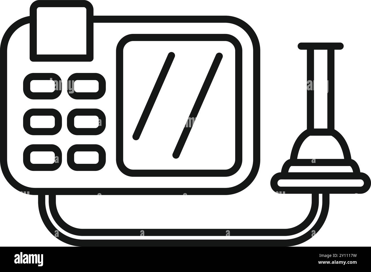 Questa icona rappresenta una scansione ecografica di una donna incinta, che visualizza il feto collegato alla placenta tramite il cordone ombelicale Illustrazione Vettoriale