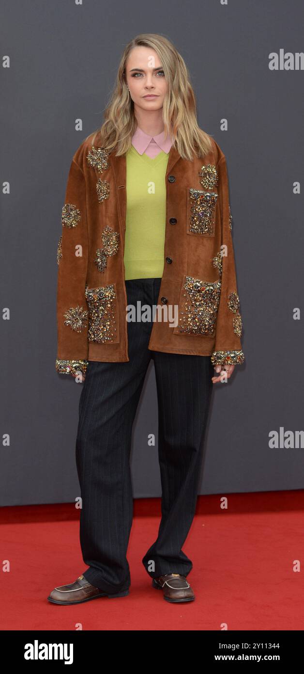 La foto deve essere accreditata ©Alpha Press 078237 19/08/2024 cara Delevingne al Blink Twice European Premiere a Londra. Foto Stock