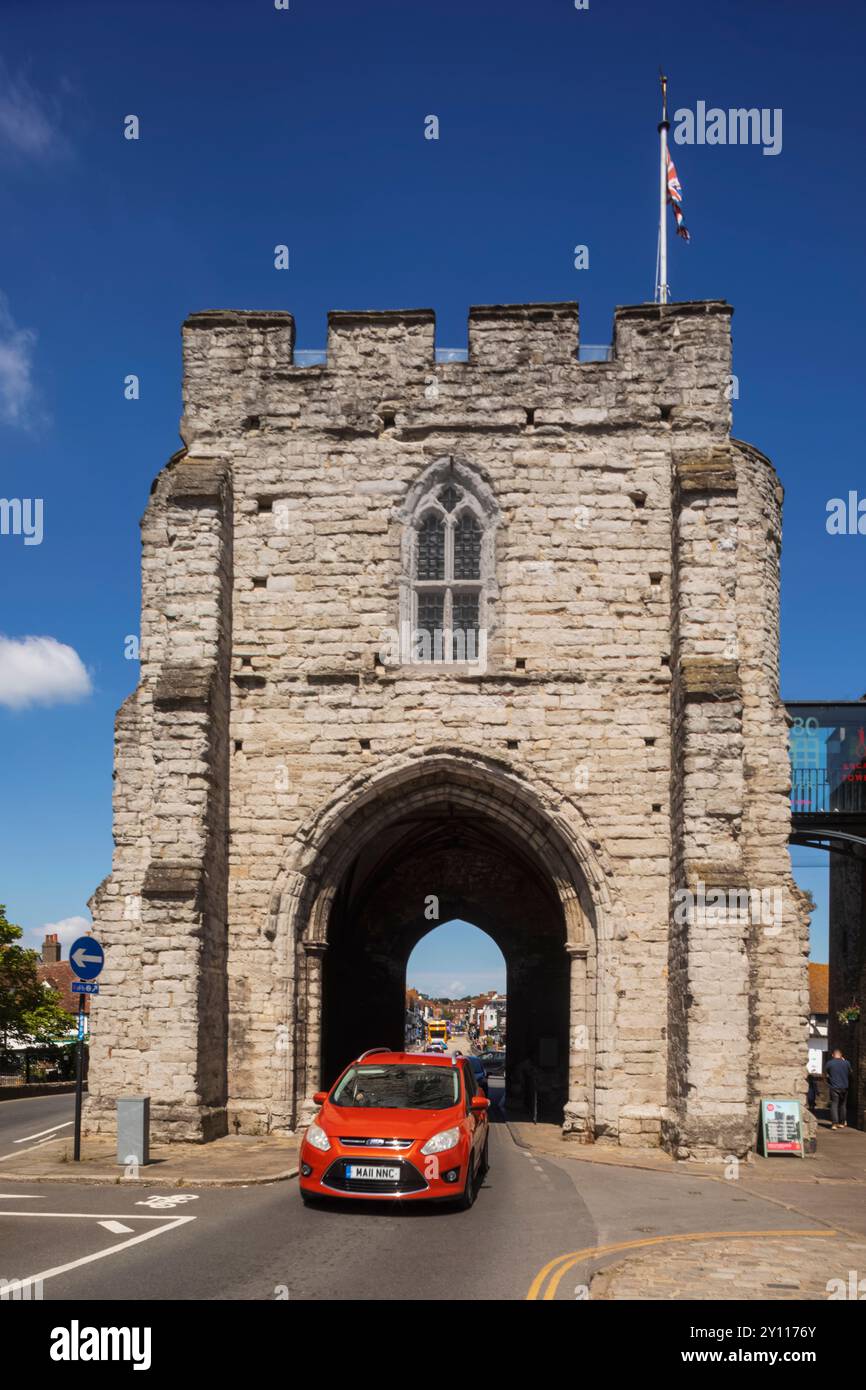 Inghilterra, Kent, Canterbury, Westgate Tower e Museum Foto Stock