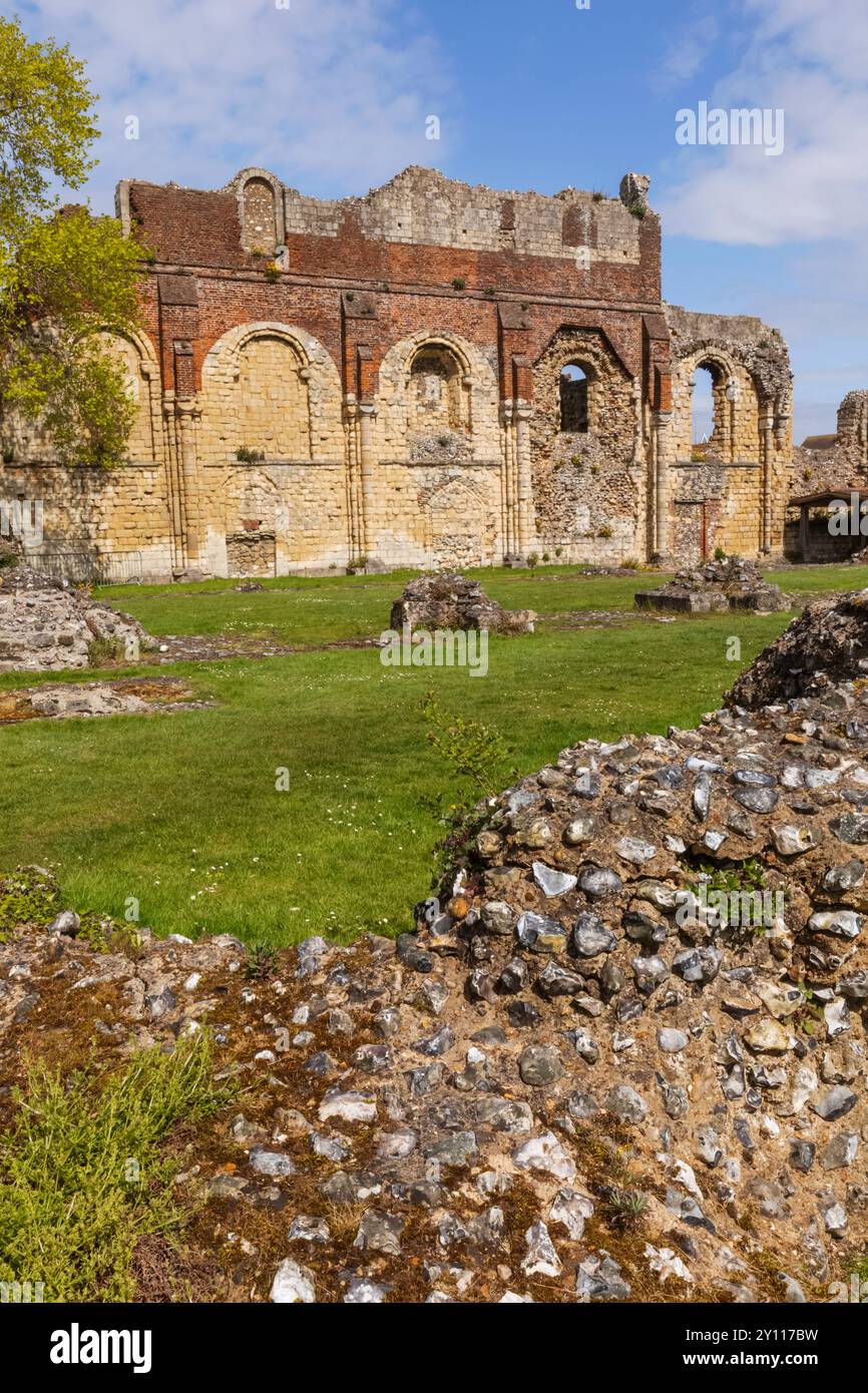 Inghilterra, Kent, Canterbury, St Augustines Abbey, le rovine dell'abbazia Foto Stock
