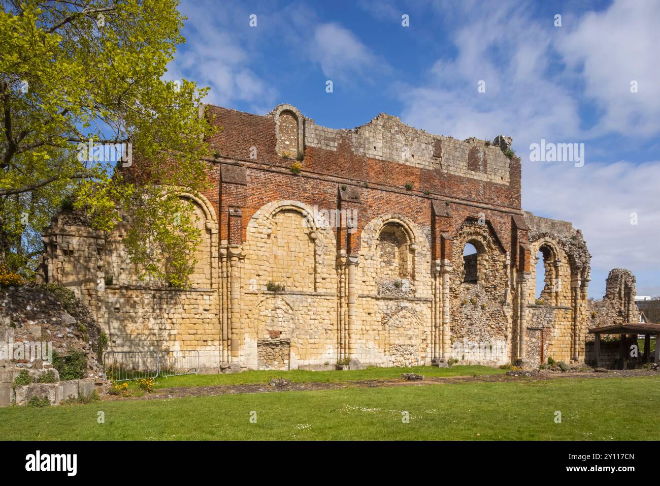 Inghilterra, Kent, Canterbury, St Augustines Abbey, le rovine dell'abbazia Foto Stock