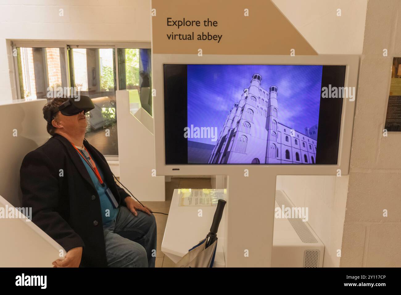 Inghilterra, Kent, Canterbury, St Augustines Abbey, The Museum, visita virtuale dell'abbazia Foto Stock