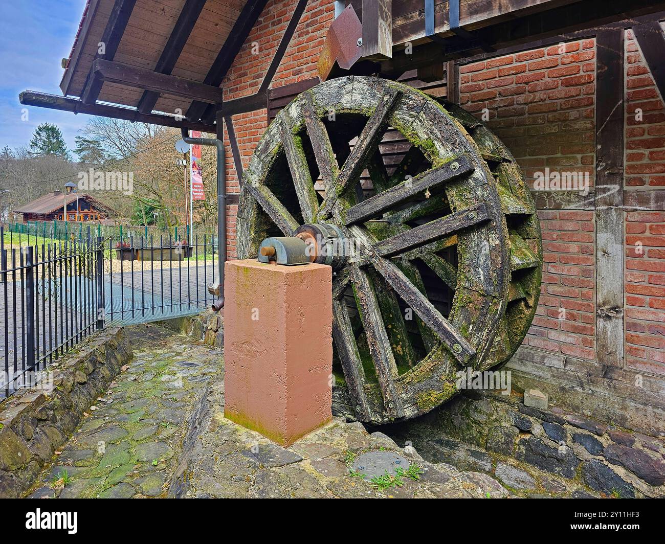 Miniera storica di rame a Düppenweiler, comune di Beckingen, distretto di Merzig-Wadern, Saarland, Germania Foto Stock