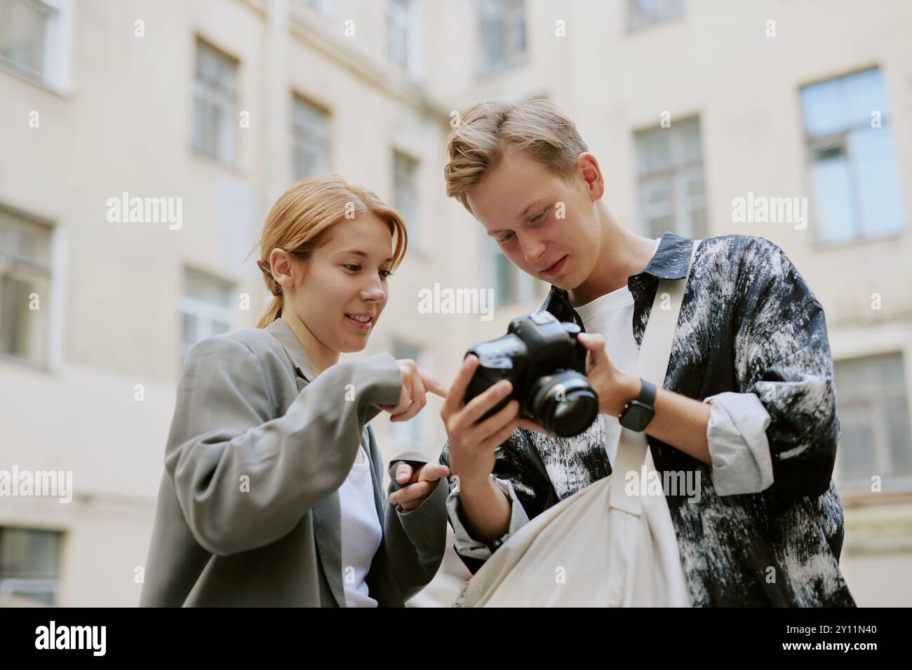 Esplorazione delle tecniche fotografiche in ambiente urbano Foto Stock