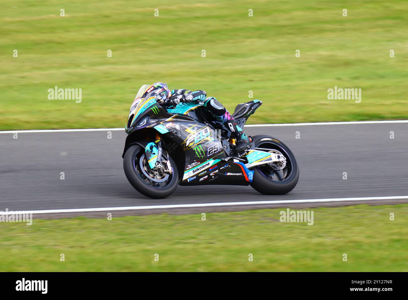 BRITISH SUPER BIKE AL CADWELL PARK 2024 Foto Stock