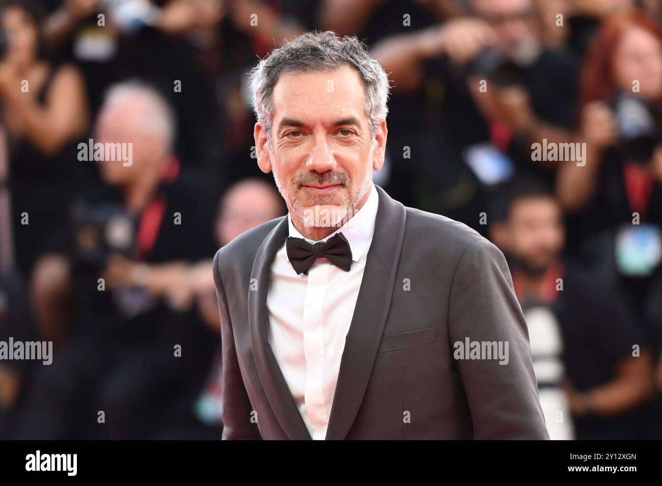 Venedig, Italia. 4 settembre 2024. Il regista Todd Phillips partecipa alla prima del film "Joker: Folie à Deux" alla 81a Mostra Internazionale d'Arte cinematografica di Venezia. Crediti: Stefanie Rex/dpa-Zentralbild/dpa/Alamy Live News Foto Stock