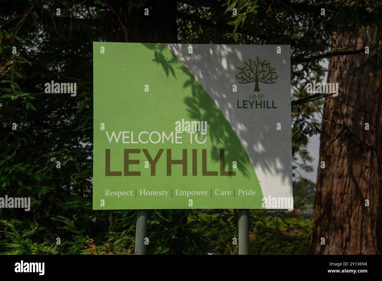 HMP Leyhill, prigione aperta, Gloucestershire, Regno Unito. Foto Stock