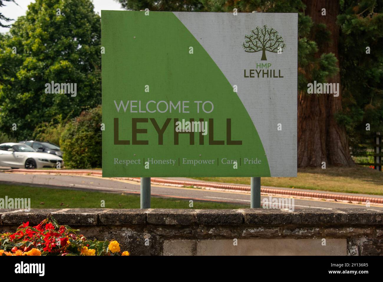 HMP Leyhill, prigione aperta, Gloucestershire, Regno Unito. Foto Stock