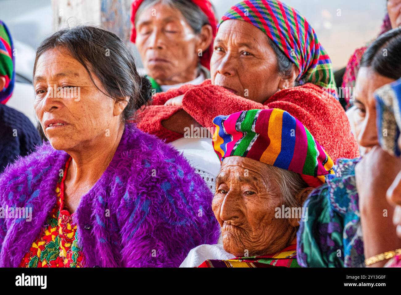 Laboratorio per ostetriche tradizionali, San Bartolome Jocotenango, Guatemala, America centrale. Foto Stock