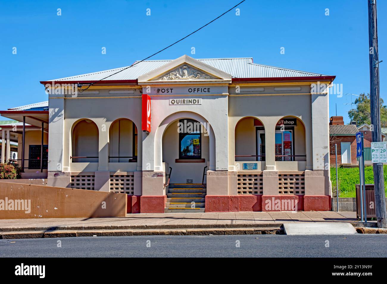 Ufficio postale nella piccola città di Quirindi, nella regione delle pendici nord-occidentali del nuovo Galles del Sud Australia Foto Stock