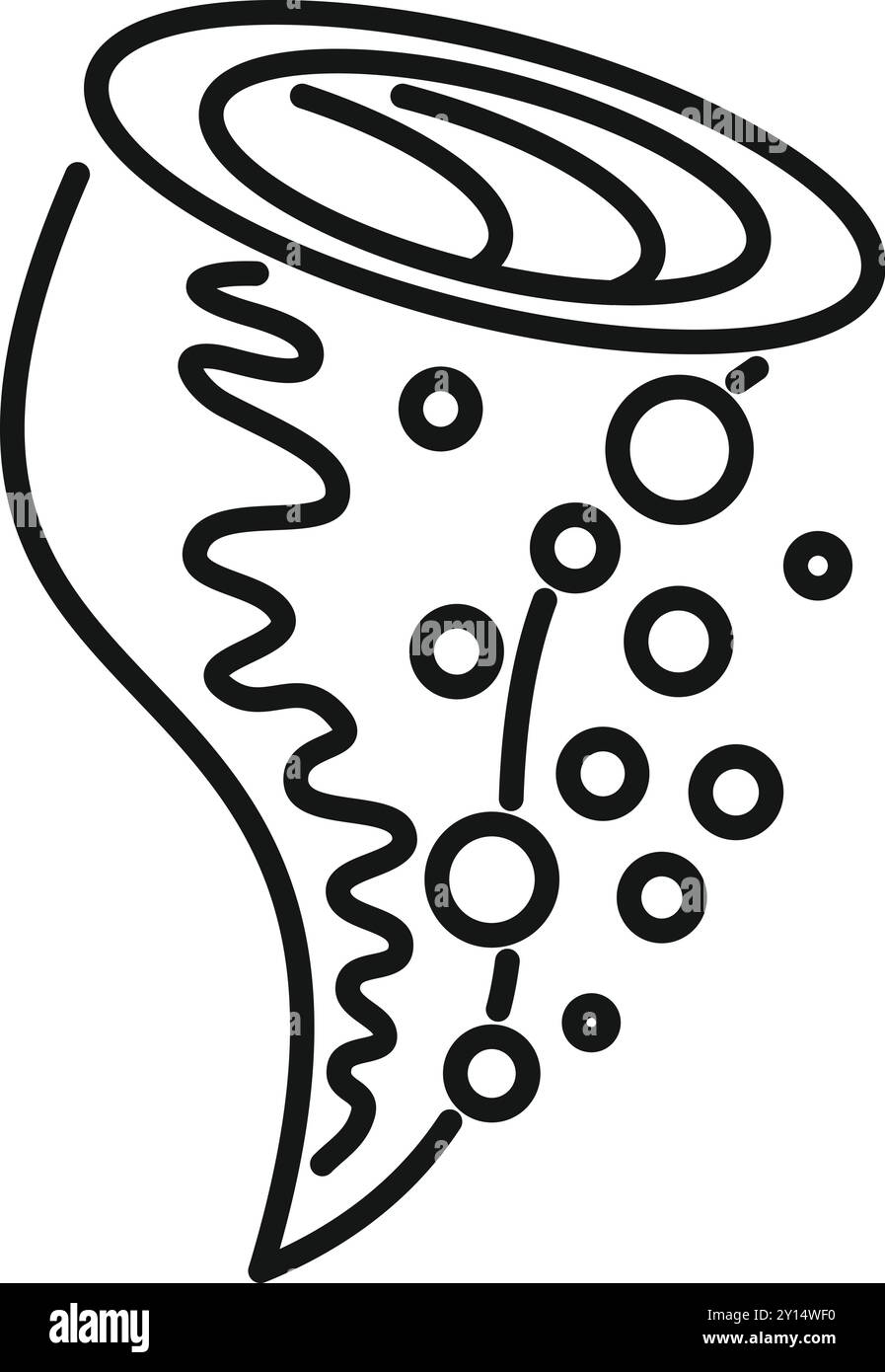 Batteri lactobacillus che formano colonie e diffondono probiotici, disegna icone Illustrazione Vettoriale