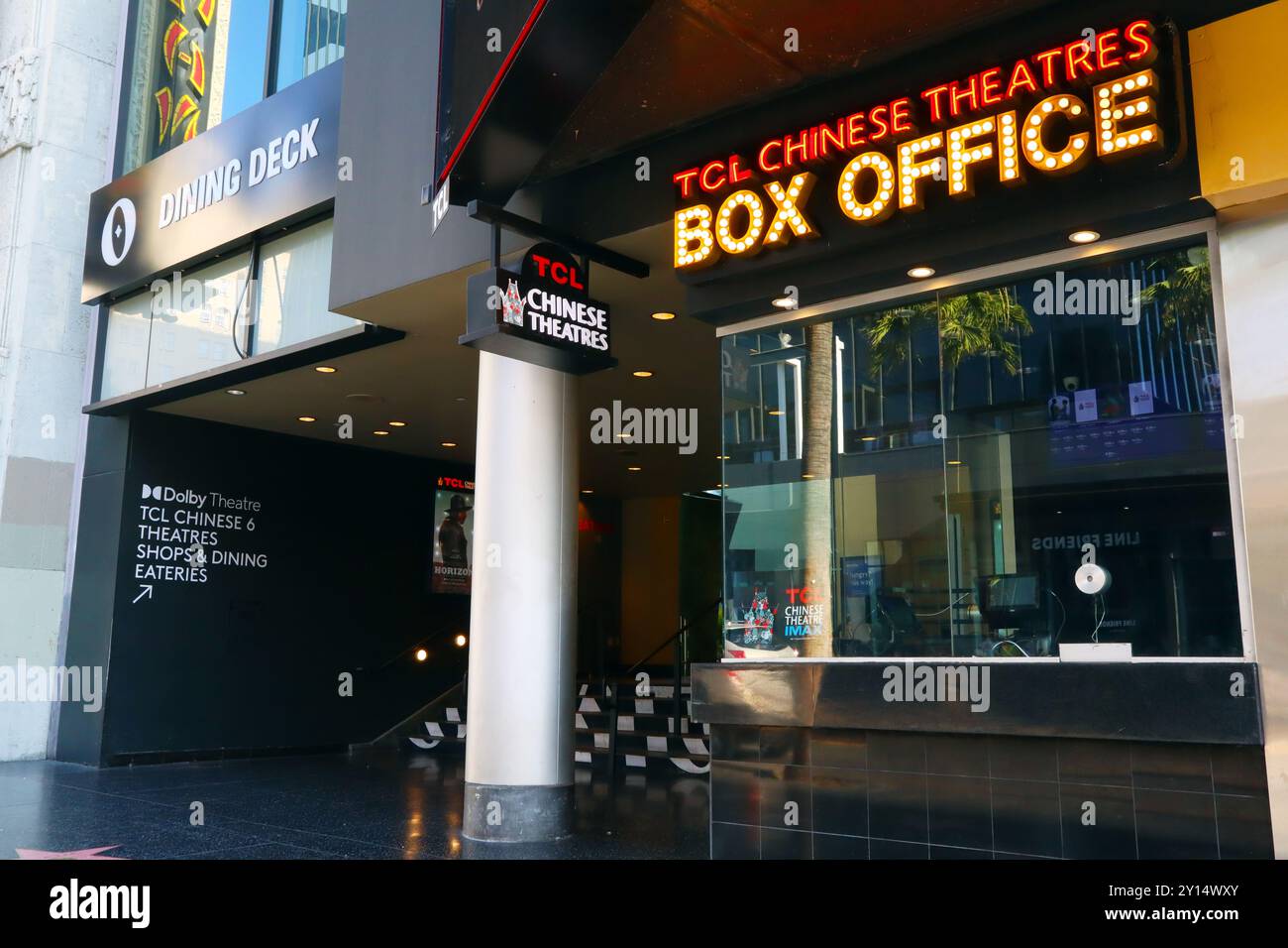 Hollywood (Los Angeles), California: La biglietteria del TCL Chinese Theatre di Grauman su Hollywood Blvd Foto Stock