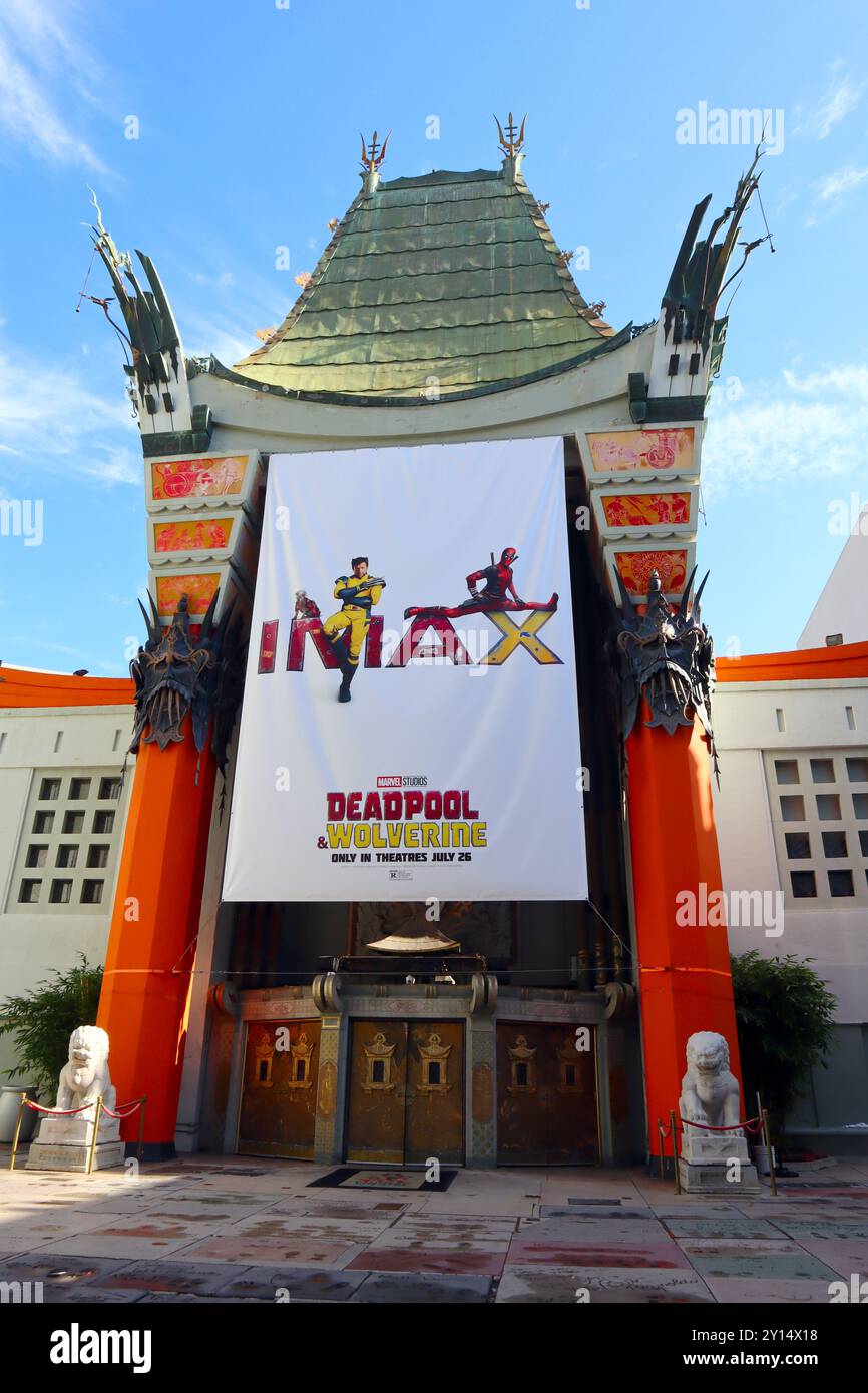 Hollywood (Los Angeles), California: Grauman's TCL Chinese Theatre su Hollywood Blvd Foto Stock