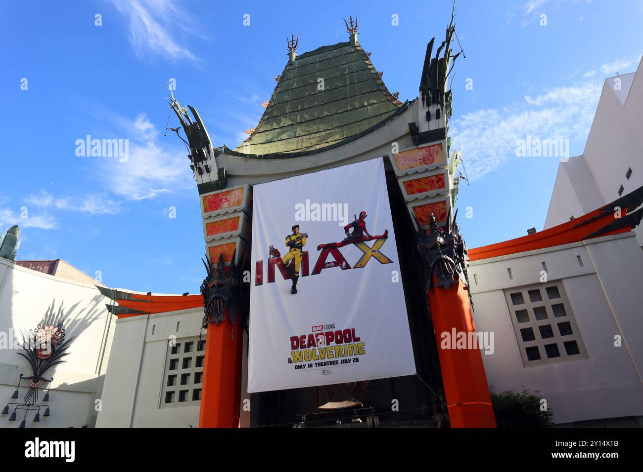 Hollywood (Los Angeles), California: Grauman's TCL Chinese Theatre su Hollywood Blvd Foto Stock