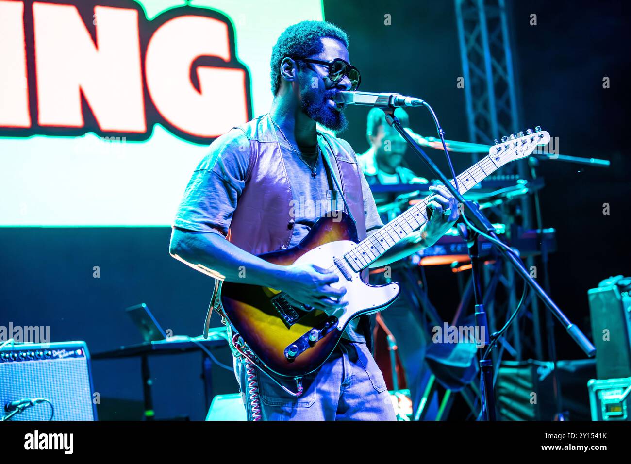 Milano Italia. 4 settembre 2024. Il cantautore americano CURTIS HARDING si esibisce dal vivo sul palco della Triennale di Milano durante il "If Words Were Flowers Tour". Foto Stock