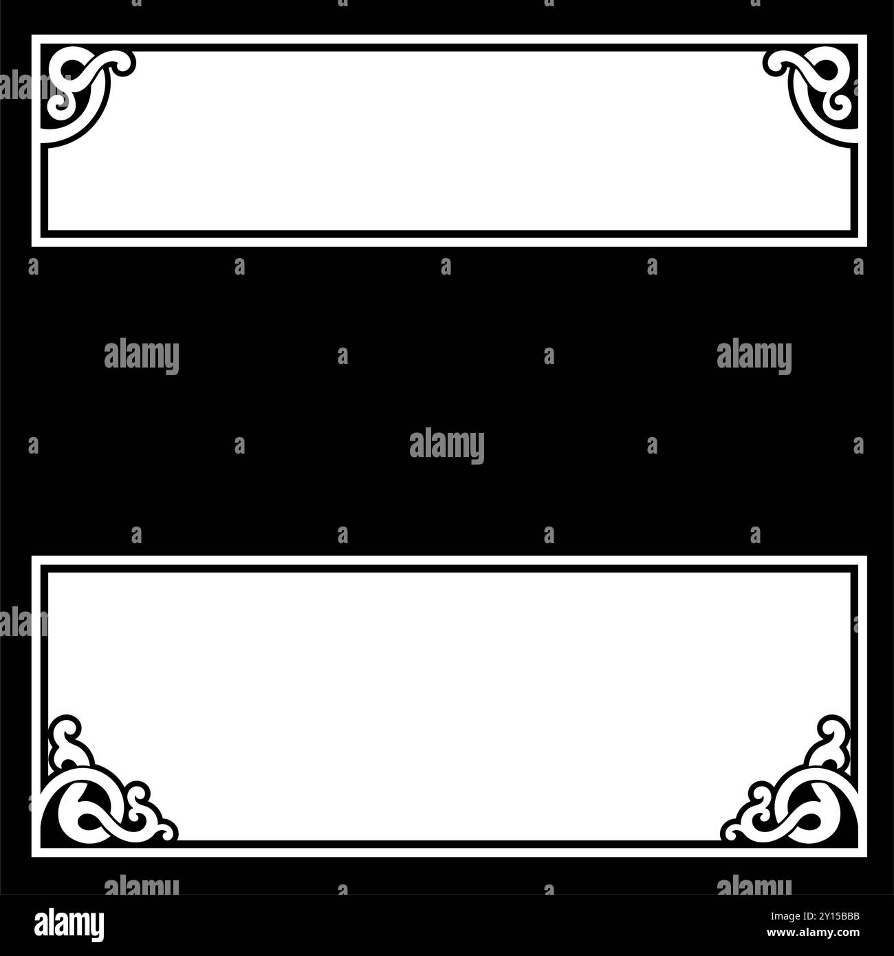 Design in stile medievale. Telaio disegnato con stile cavalletto Illustrazione Vettoriale