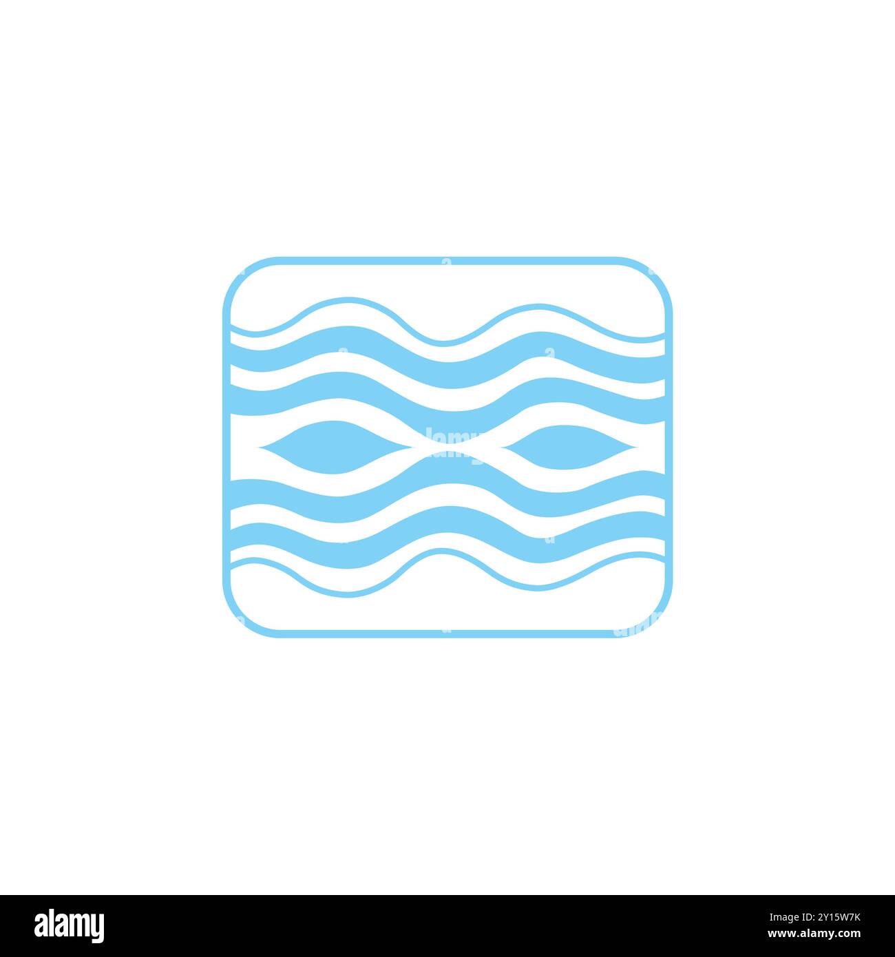 Logo minimalista Holiday Sea Hotel Illustrazione Vettoriale