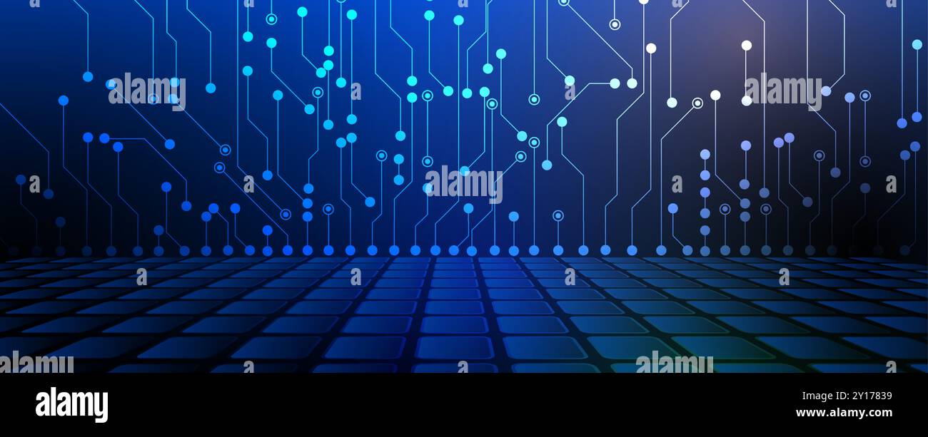 La sinfonia di dati all'interno di ecosistemi basati su cloud Illustrazione Vettoriale