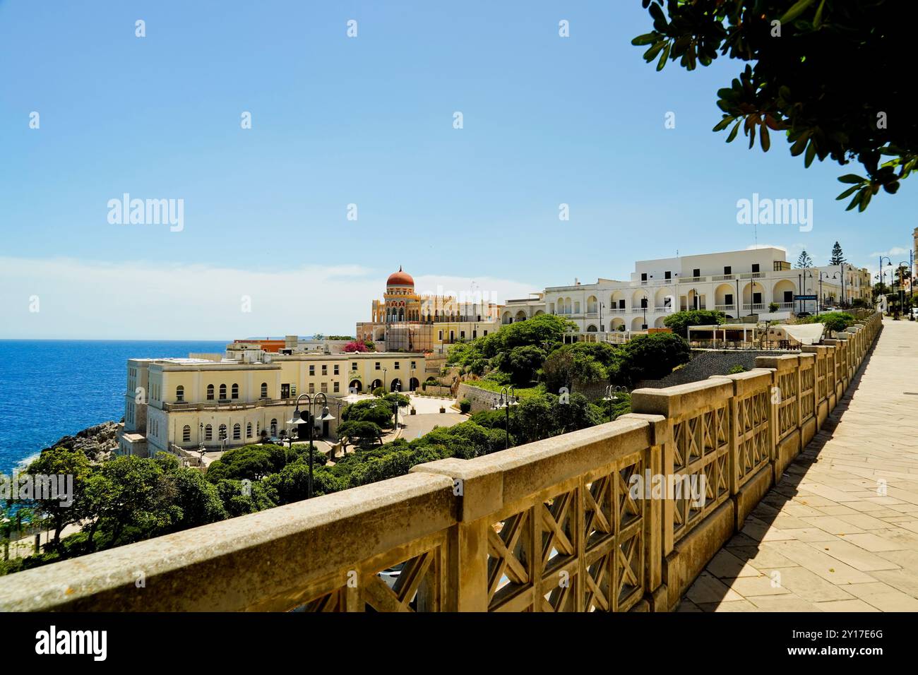 L'architettura art noveou di Santa Cesarea Terme, Salento Otranto, Puglia, Italia Foto Stock