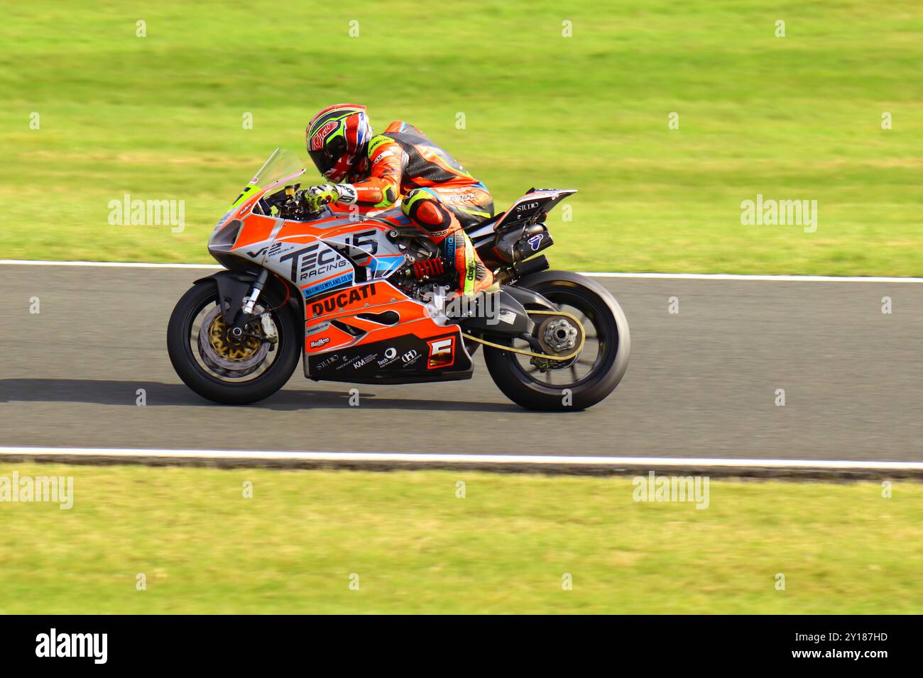 BSB Cadwell Park Supersport Foto Stock