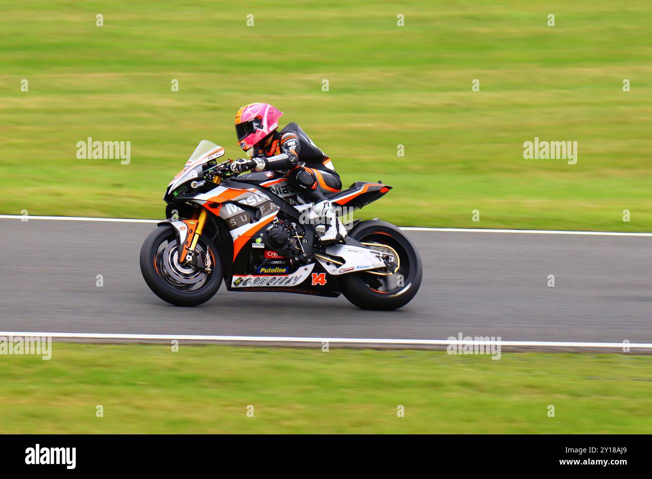 BSB Cadwell Park Supersport Foto Stock