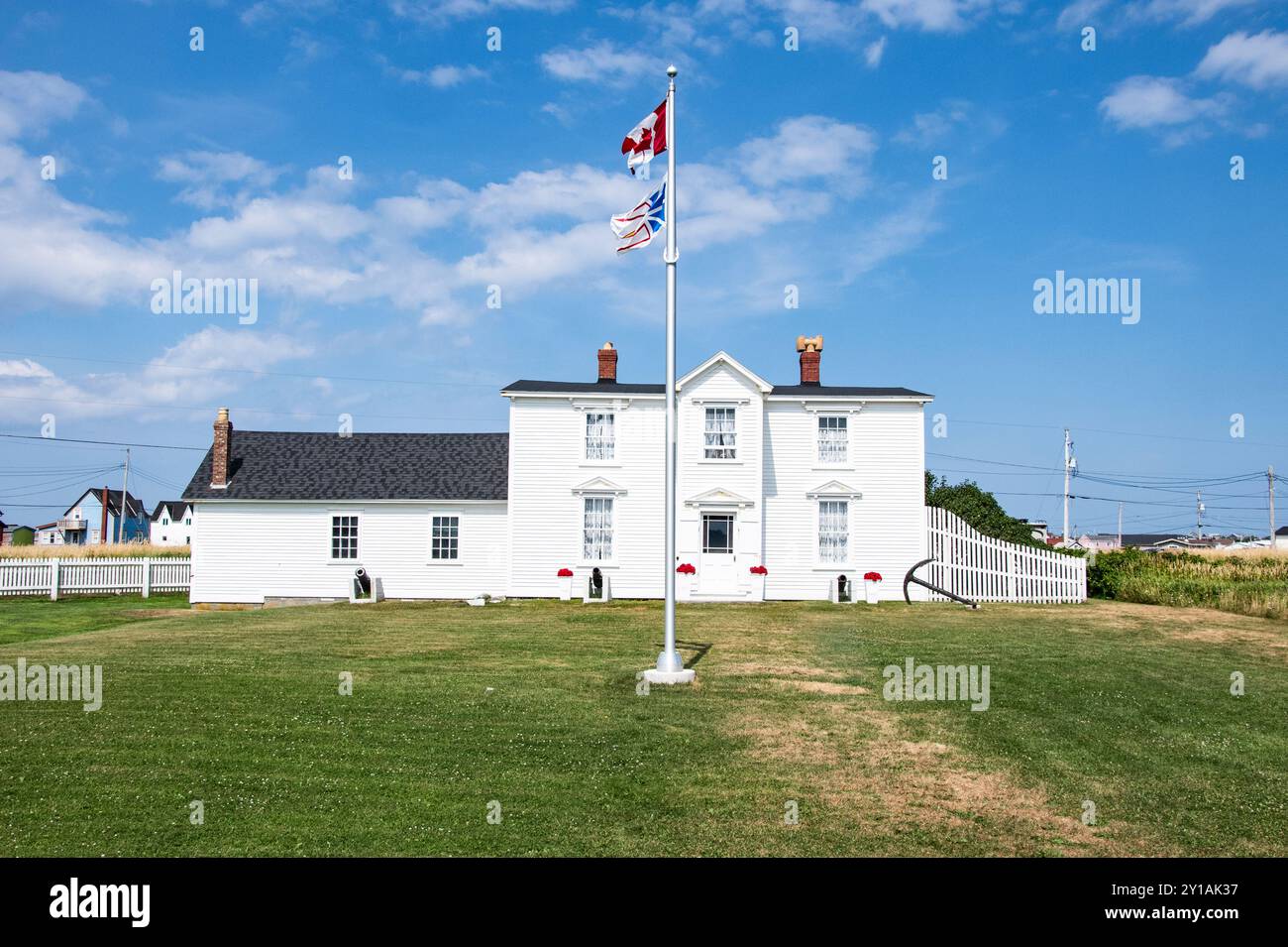 Mockbeggar Plantation Provincial Historic Site a Bonavista, Newfoundland & Labrador, Canada Foto Stock