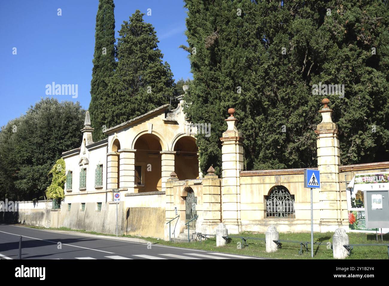 Villa Fidelia o Costanzi a Spello Foto Stock