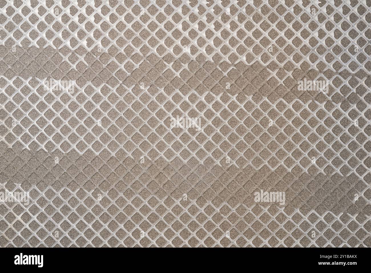 superficie posteriore a forma quadrata di colore grigio della struttura di fondo delle piastrelle in ceramica, astratto della progettazione di materiali da costruzione o materiali da costruzione Foto Stock