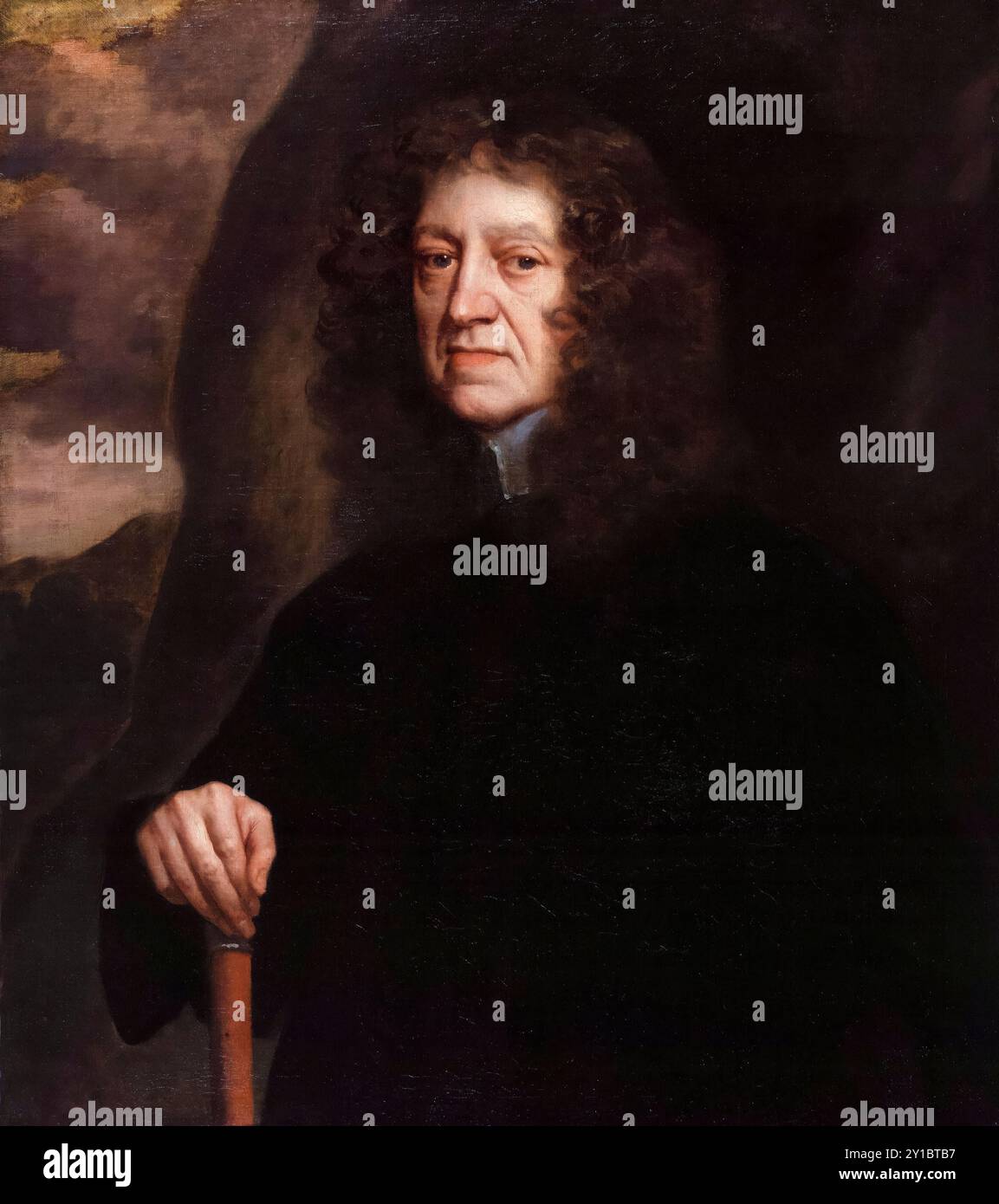 Sir Henry Blount (1602-1682), proprietario terriero inglese, viaggiatore e autore, ritratto in olio su tela di Sir Peter Lely, prima del 1680 Foto Stock
