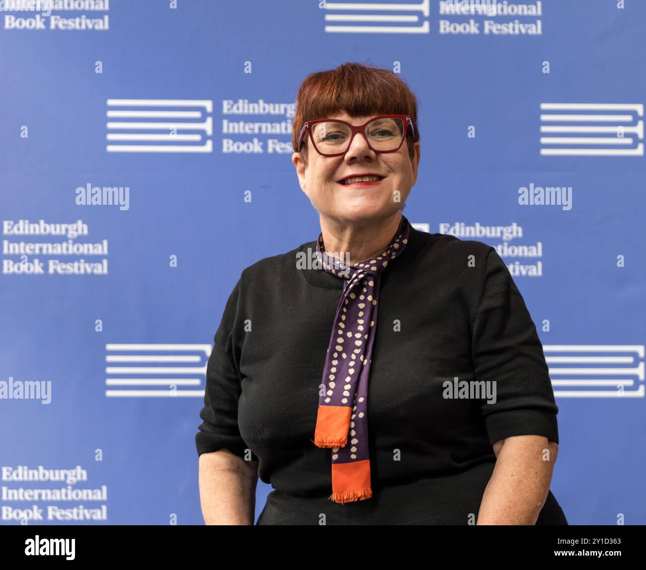 Autore Louis Welsh all'Edinburgh International Book Festival, Scozia, Regno Unito Foto Stock