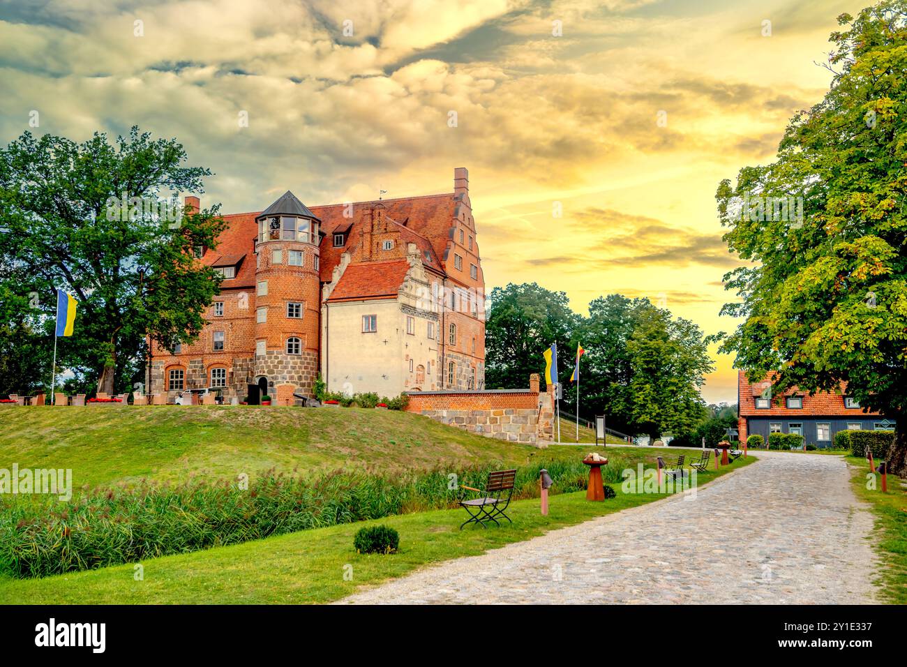 Castello Ulrichshusen, Germania Foto Stock