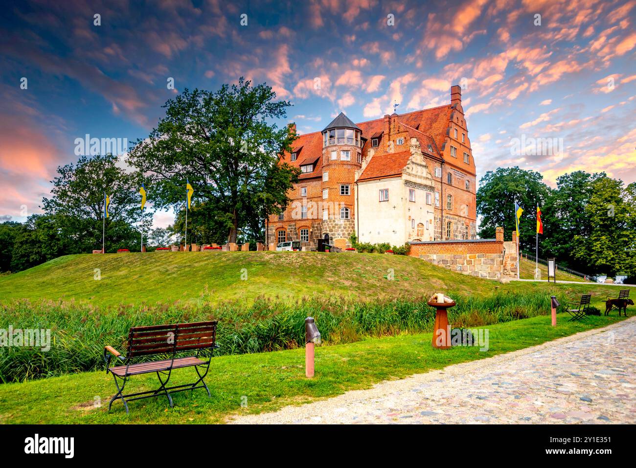 Castello Ulrichshusen, Germania Foto Stock