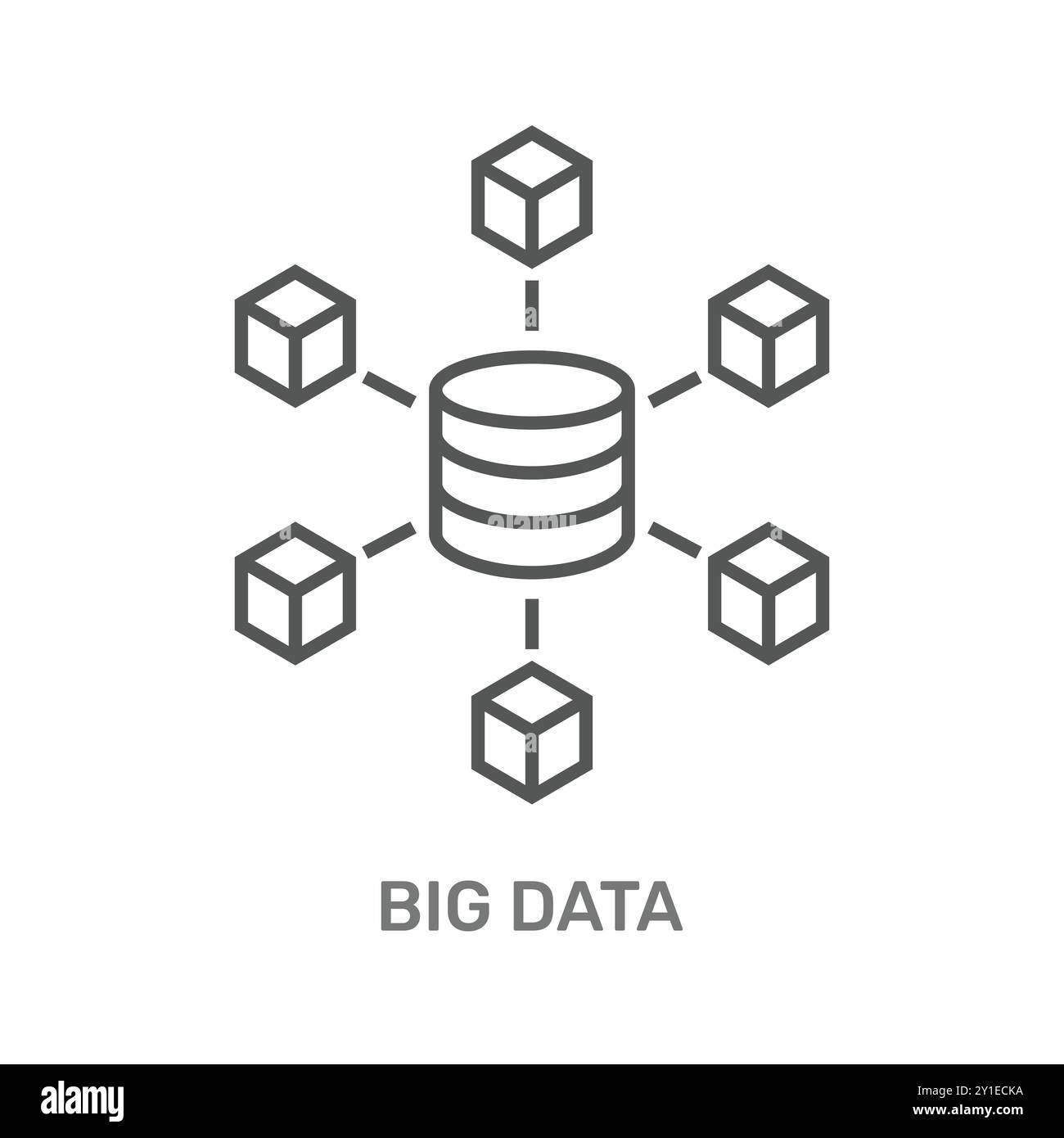 Illustrazione concettuale della gestione dei big data e dei sistemi di storage per migliorare il processo decisionale Illustrazione Vettoriale Illustrazione concettuale della gestione dei big data e dei sistemi di storage per migliorare il processo decisionale Illustrazione Vettoriale