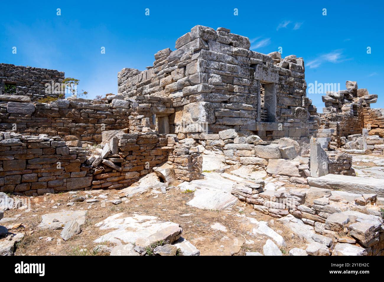 Griechenland, Kykladen, Amorgos, Arkesini, Turm von Agia Triada Foto Stock