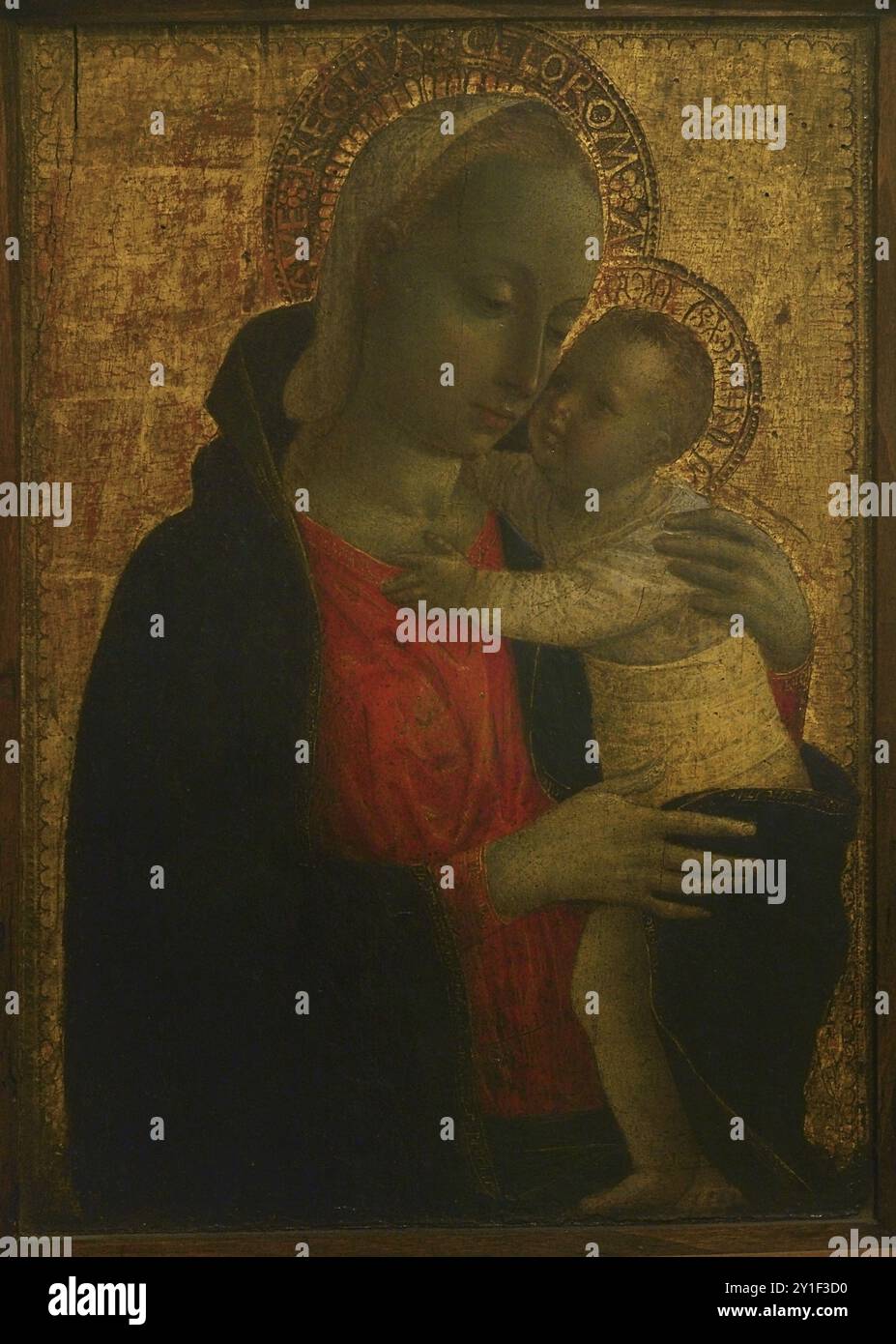 Vincenzo Foppa (?) (1430-1516). Pittore italiano. Madonna col bambino, 1460-1470. Tempera su pannello di legno. Pinacoteca Castello Sforzesco, Milano, Italia. Foto Stock